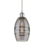 Innovations Lighting Vaz 6" Wide Mini Pendant with Shade Polished Chrome / Light Smoke