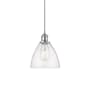 Innovations Lighting Bristol 8" Wide Mini Pendant Polished Chrome / Seedy