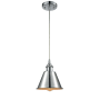 Innovations Lighting Smithfield Single Light 7" Wide Mini Pendant Polished Chrome / Metal Shade