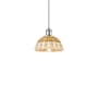 Innovations Lighting Bristol Natural II 8" Wide Mini Pendant Polished Chrome / Natural