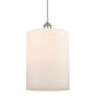 Innovations Lighting Cobbleskill 9" Wide Mini Pendant Matte White / Polished Nickel