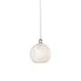 Innovations Lighting White Mouchette 10" Wide Suspension Pendant Polished Nickel