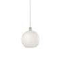 Innovations Lighting White Mouchette 12" Wide Suspension Pendant Polished Nickel
