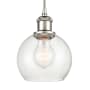Innovations Lighting Athens 6" Wide Mini Pendant with Shade Polished Nickel / Seedy