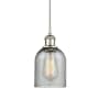 Innovations Lighting Caledonia 5" Wide Mini Pendant Charcoal / Polished Nickel
