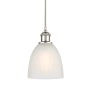 Innovations Lighting Castile 6" Wide Mini Pendant White / Polished Nickel