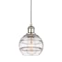 Innovations Lighting Rochester 6" Wide Suspension Mini Pendant Polished Nickel / Clear