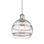 Innovations Lighting Rochester 8" Wide Mini Pendant with Shade Polished Nickel / Clear