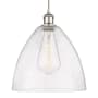 Innovations Lighting Bristol Glass 12" Wide pendant with Shade Polished Nickel / Seedy
