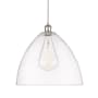 Innovations Lighting Bristol Glass 16" Wide pendant with Shade Polished Nickel / Clear