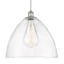 Innovations Lighting Bristol Glass 16" Wide pendant with Shade Polished Nickel / Seedy