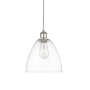 Innovations Lighting Bristol 9" Wide Mini Pendant Polished Nickel / Clear