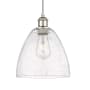 Innovations Lighting Bristol Glass 9" Wide Mini Pendant with Shade Polished Nickel / Seedy