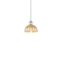 Innovations Lighting Bristol Natural II 8" Wide Mini Pendant Polished Nickel / Natural