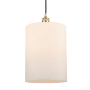 Innovations Lighting Cobbleskill 9" Wide Mini Pendant Matte White / Satin Gold