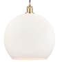 Innovations Lighting Athens 14" Wide pendant with Shade Satin Gold / Matte White