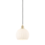 Innovations Lighting White Venetian 10" Wide Suspension Pendant Satin Gold