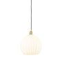 Innovations Lighting White Venetian 14" Wide Suspension Pendant Satin Gold