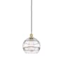 Innovations Lighting Rochester 10" Wide Suspension Pendant Satin Gold / Clear