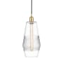 Innovations Lighting Windham 7" Wide Mini Pendant with Shade Satin Gold / Clear