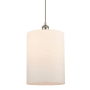 Innovations Lighting Cobbleskill 9" Wide Mini Pendant Matte White / Brushed Satin Nickel