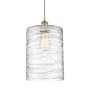 Innovations Lighting Cobbleskill 9" Wide Mini Pendant Deco Swirl / Brushed Satin Nickel