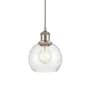 Innovations Lighting Athens 6" Wide Mini Pendant with Shade Brushed Satin Nickel / Seedy