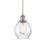 Innovations Lighting Waverly 6" Wide Mini Pendant Clear / Brushed Satin Nickel