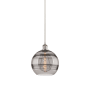 Innovations Lighting Rochester 10" Wide Suspension Pendant Brushed Satin Nickel / Smoked