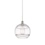 Innovations Lighting Rochester 12" Wide Suspension Pendant Brushed Satin Nickel / Clear