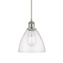 Innovations Lighting Bristol 8" Wide Mini Pendant Brushed Satin Nickel / Seedy