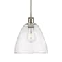 Innovations Lighting Bristol 9" Wide Mini Pendant Brushed Satin Nickel / Seedy