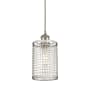 Innovations Lighting Nestbrook 5" Wide Cage Mini Pendant with Shade Satin Nickel