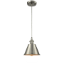 Innovations Lighting Smithfield Single Light 7" Wide Mini Pendant Brushed Satin Nickel / Metal Shade