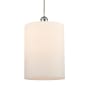 Innovations Lighting Cobbleskill 9" Wide Mini Pendant Matte White / White and Polished Chrome
