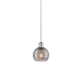 Innovations Lighting Athens Deco Swirl 6" Wide Suspension Mini Pendant White Polished Chrome