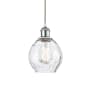 Innovations Lighting Waverly 6" Wide Mini Pendant Clear / White and Polished Chrome