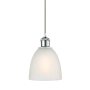 Innovations Lighting Castile 6" Wide Mini Pendant White / White and Polished Chrome