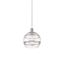 Innovations Lighting Rochester 10" Wide Suspension Pendant White Polished Chrome / Clear