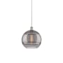 Innovations Lighting Rochester 12" Wide Suspension Pendant White Polished Chrome / Smoked
