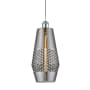Innovations Lighting Windham 7" Wide Mini Pendant with Shade White and Polished Chrome / Smoked