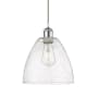 Innovations Lighting Bristol 9" Wide Mini Pendant White and Polished Chrome / Seedy