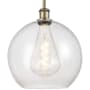 Innovations Lighting Athens 12" Wide Pendant Antique Brass / Seedy