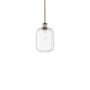 Innovations Lighting Preston 7" Wide Mini Pendant Antique Brass / Clear