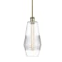 Innovations Lighting Windham 7" Wide Mini Pendant Antique Brass / Clear