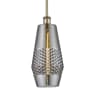 Innovations Lighting Windham 7" Wide Mini Pendant Antique Brass / Smoked