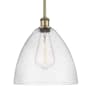Innovations Lighting Bristol 12" Wide Pendant Antique Brass / Seedy