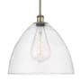 Innovations Lighting Bristol Glass 16" Wide pendant Antique Brass / Seedy