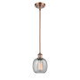 Innovations Lighting Belfast 6" Wide Mini Pendant Antique Copper / Seedy