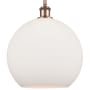 Innovations Lighting Athens 12" Wide Pendant Antique Copper / Matte White
